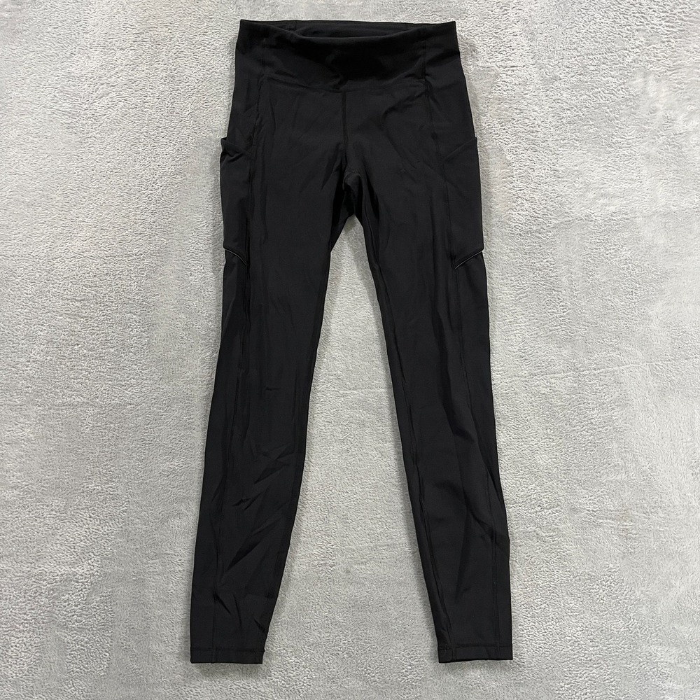 Lululemon Fast and Free Legging Womens 6 High Rise 5 Pocket Running Black